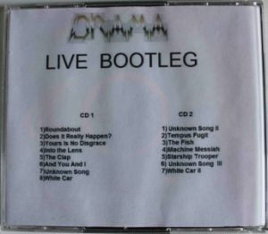 Yes- Drama Bootleg Back