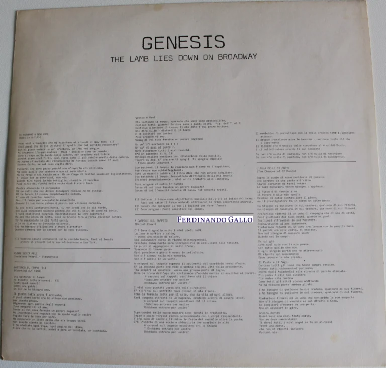 Genesis-The Lamb Lies Down on Broadway