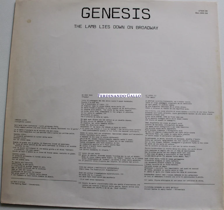 Genesis-The Lamb Lies Down on Broadway