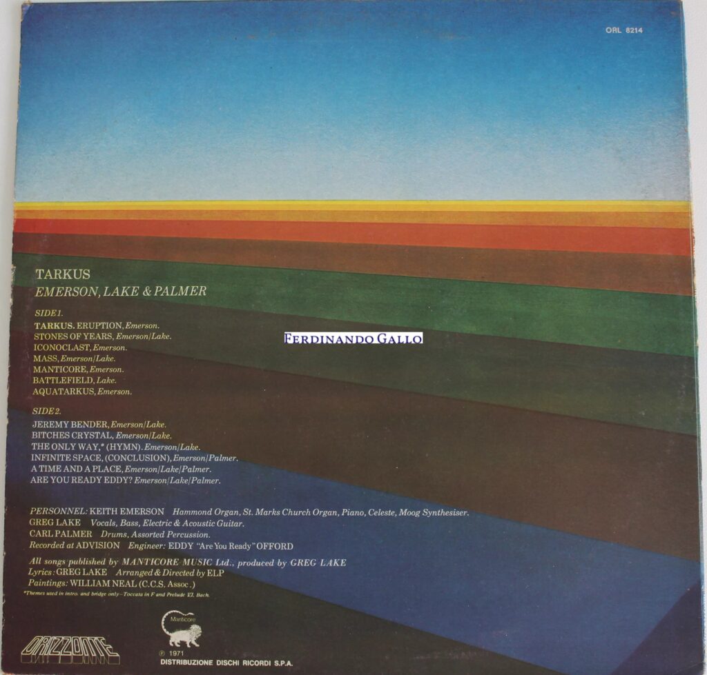 Emerson Lake & Palmer-Tarkus